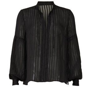Derek Lam 10 Crosby x RTR Sheer Stripe Top, 44